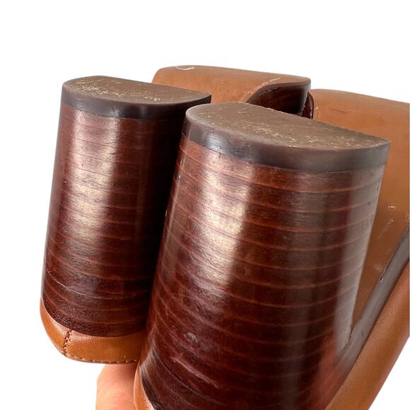 MADEWELL the Daisy Platform Mule in English Saddle Women’s Size 5 - Picture 11 of 13